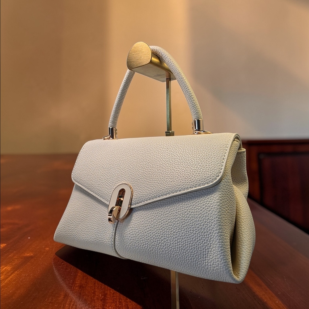 Elegance in the Details Vanilla Satchel Handbag by Purple and Lilac Co. NWT - Picture 9 of 9
